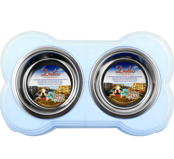 Loving Pets Dolce Diner Dishes-Bowl-Murano Blue