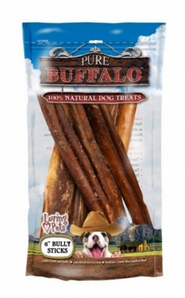 Loving Pets Pure Buffalo Bully Sticks Dog Treats