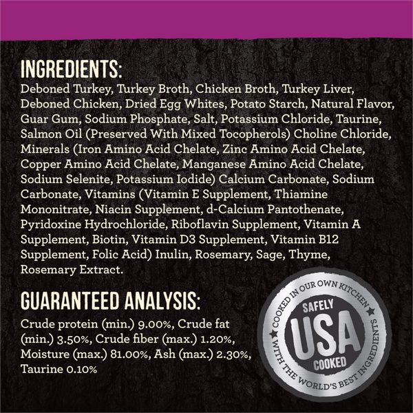 Merrick Backcountry Grain Free Gluten Free Premium High Protein Wet Cat Food, Turkey Recipe Cuts With Gravy