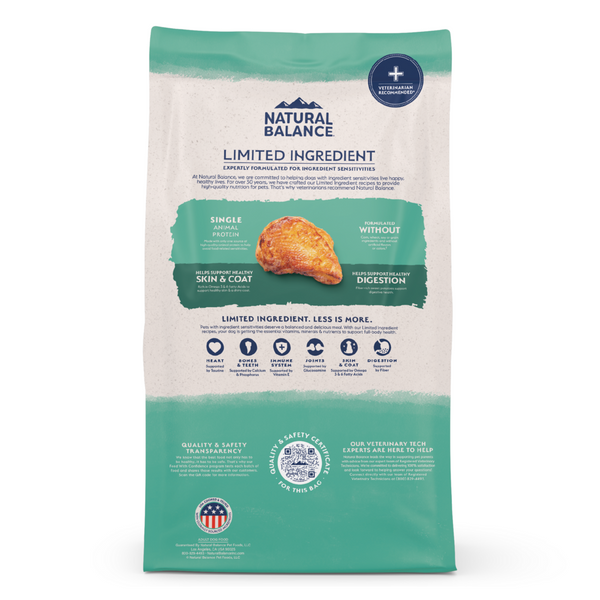 Natural Balance Limited Ingredient Grain Free Chicken & Sweet Potato Recipe Dry Dog Food