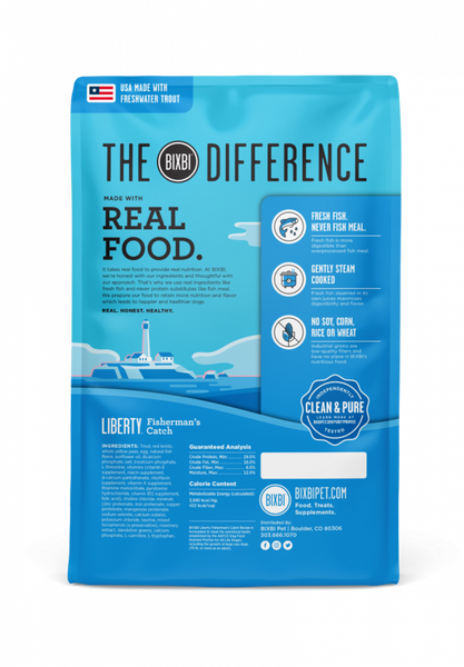 Bixbi Liberty Fisherman's Catch Kibble Dry Dog Food