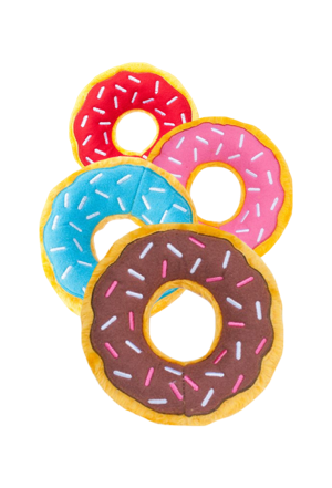 Squeaky donut dog toy cheap
