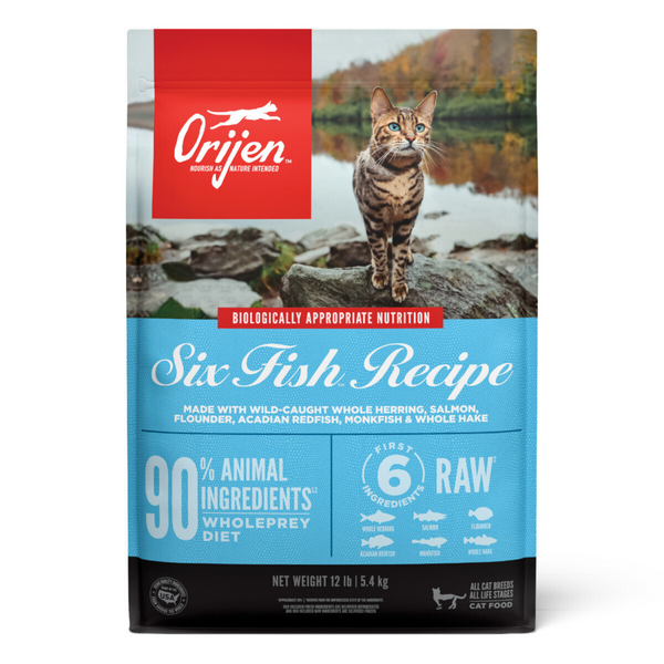 ORIJEN Grain Free Six Fish Dry Cat Food