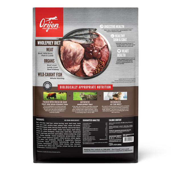 ORIJEN Grain Free Six Fish Dry Cat Food