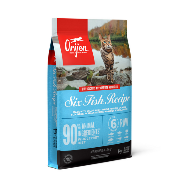 ORIJEN Grain Free Six Fish Dry Cat Food