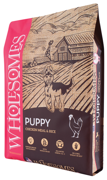 Wholesomes Puppy Chicken Meal & Rice Dry Dog Food