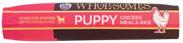 Wholesomes Puppy Chicken Meal & Rice Dry Dog Food