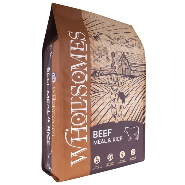 Wholesomes Beef Meal & Rice Recipe Dry Dog Food