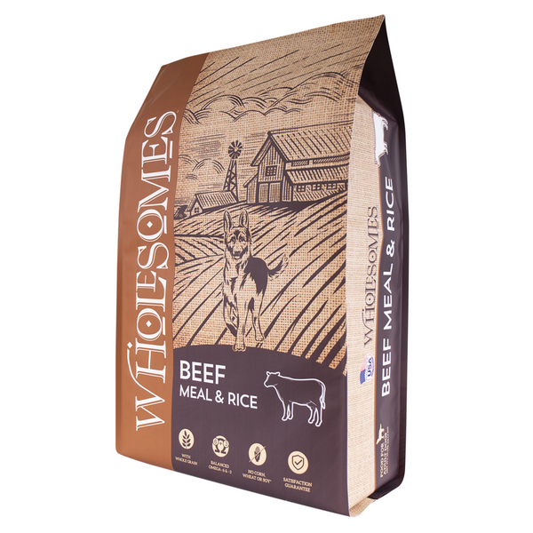 Wholesomes Beef Meal & Rice Recipe Dry Dog Food