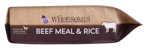 Wholesomes Beef Meal & Rice Recipe Dry Dog Food