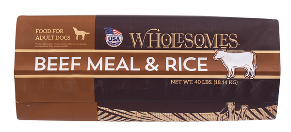 Wholesomes Beef Meal & Rice Recipe Dry Dog Food