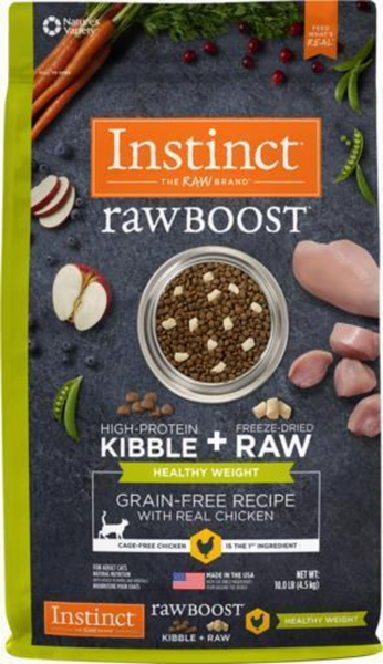 Instinct Raw Boost Grain Free Healthy Weight Chicken Dry Cat Food