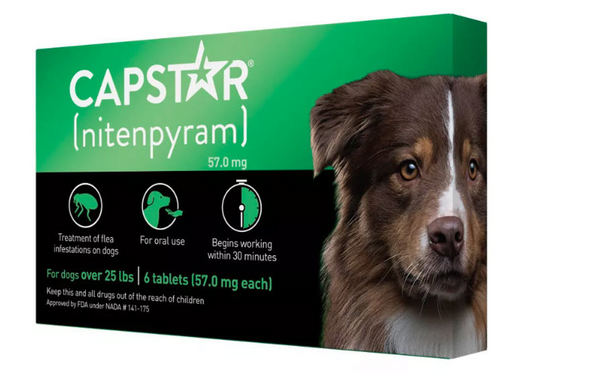 Capstar Flea Tablets for Large Dogs Over 25 lbs