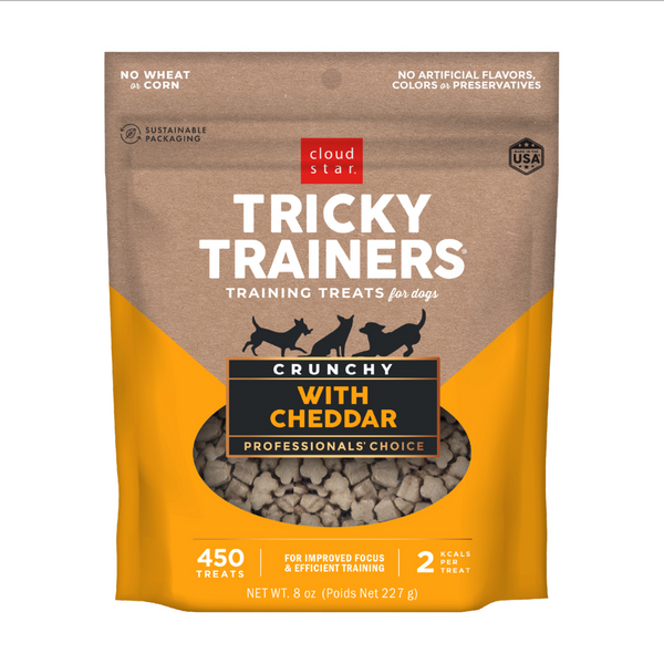 Cloud Star Tricky Trainers Crunchy Cheddar Dog Treats
