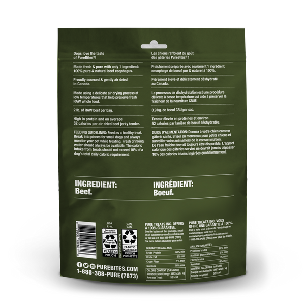 PureBites Freeze Dried Beef jerky Dog Treats