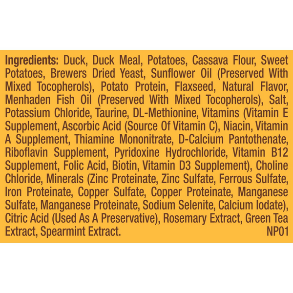 Natural Balance Limited Ingredient Reserve Grain Free Dry Dog Food for Small Breeds, Duck & Potato Recipe