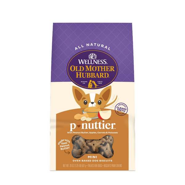 Old Mother Hubbard Crunchy Classic Natural P-Nuttier Mini Biscuits Dog Treats