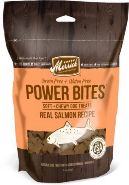 Merrick Power Bites Salmon Dog Treats