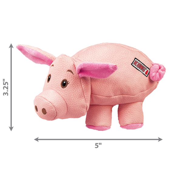 Kong Phatz Pig Plush Dog Toy