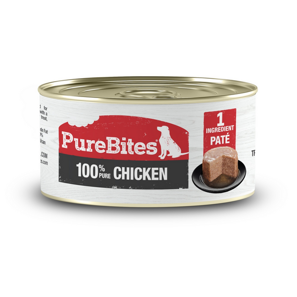 PureBites 100% Pure Chicken Pate Dog Treat
