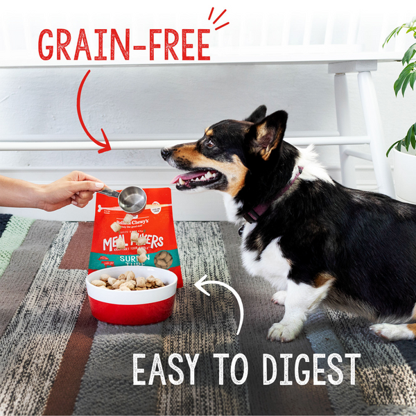Stella & Chewys Freeze Dried Grain Free Raw Surf & Turf Meal Protein Rich Mixer Dog Food Topper for Small & Large Breeds