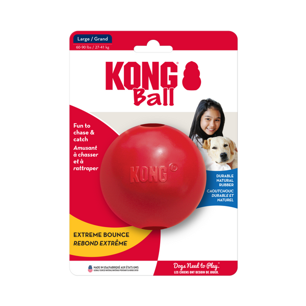Kong Ball w/Hole Dog Toy