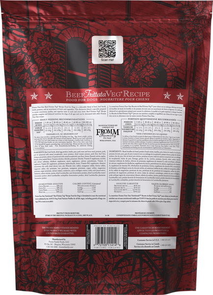 Fromm Four Star Grain Free Beef Frittata Dog Food