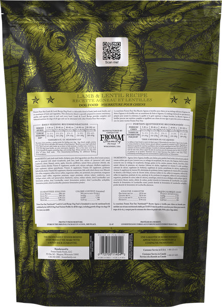 Fromm Four Star Lamb & Lentil Recipe Dry Dog Food