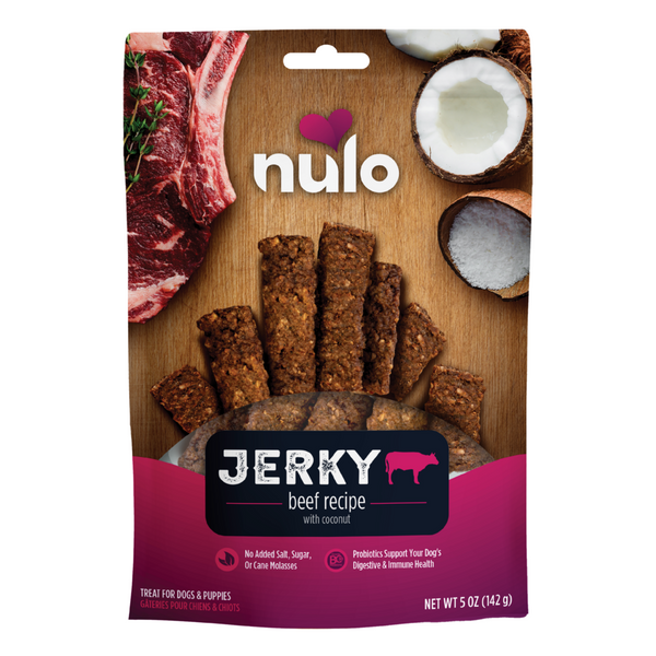 Nulo Dog Jerky Grain Free Beef & Coconut
