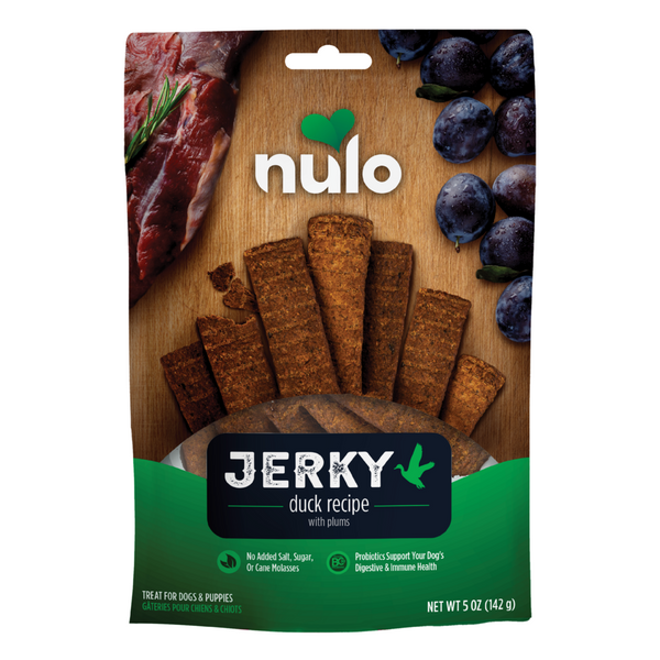 Nulo Dog Jerky Grain Free Duck & Plums