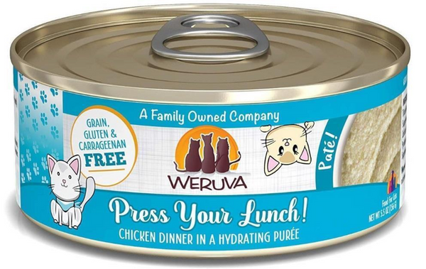 Weruva Classic Cat Pate Press Your Lunch! with Chicken Canned Cat Food