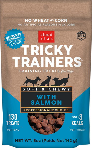 Cloud Star Tricky Trainers Chewy Salmon Dog Treats