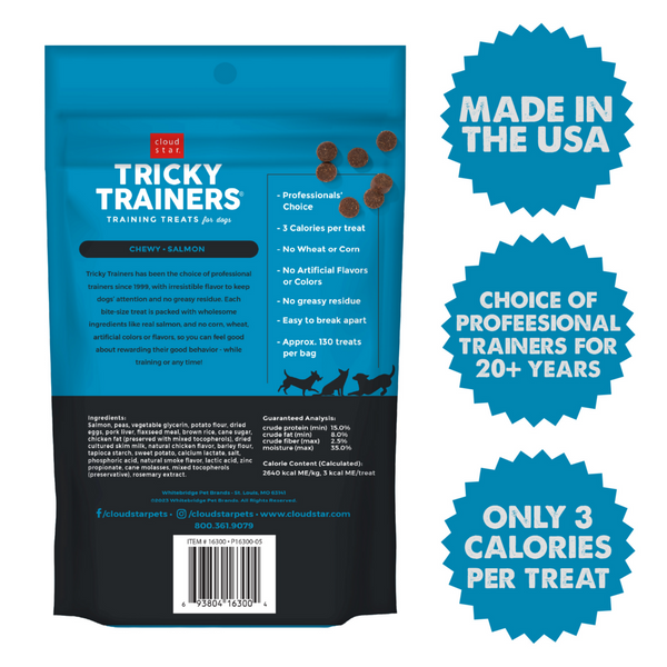 Cloud Star Tricky Trainers Chewy Salmon Dog Treats