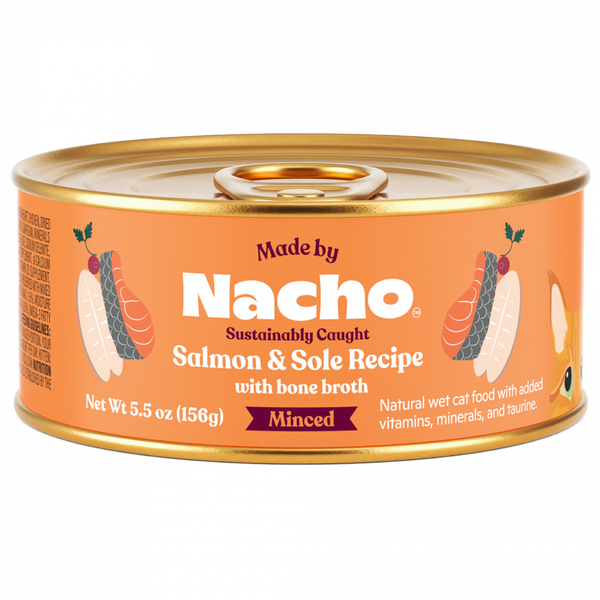 Made By Nacho Sustainably Caught Minced Salmon & Sole Recipe With Bone Broth