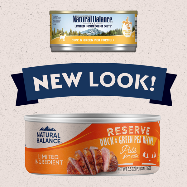 Natural Balance Limited Ingredient Reserve Wet Cat Food, Duck & Green Pea Pate Recipe