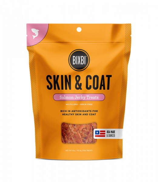 Bixbi Skin & Coat Salmon Jerky Dog Treats