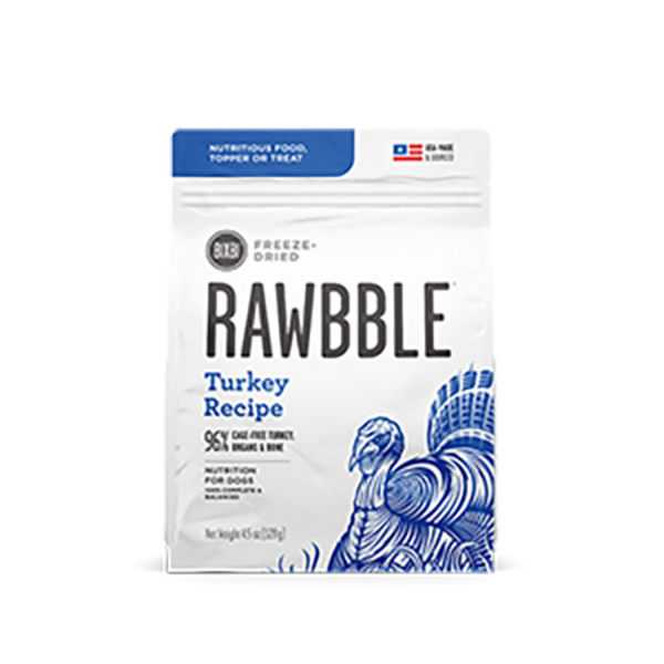 Bixbi Rawbble Freeze Dried Turkey Dog Food