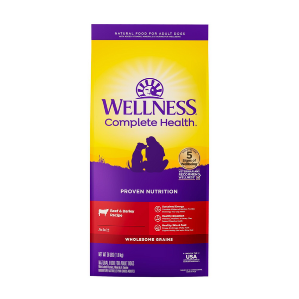 Wellness Complete Health Adult Beef & Barley Recipe