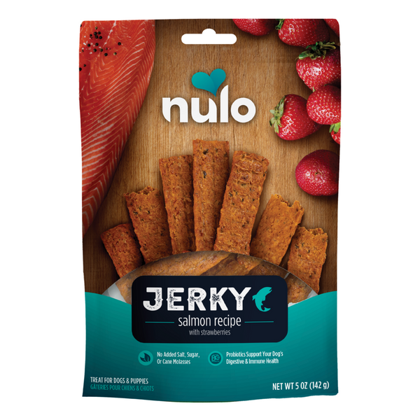 Nulo Dog Jerky Grain Free Salmon & Strawberries