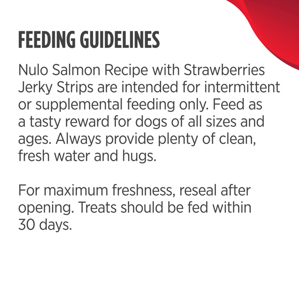 Nulo Dog Jerky Grain Free Salmon & Strawberries