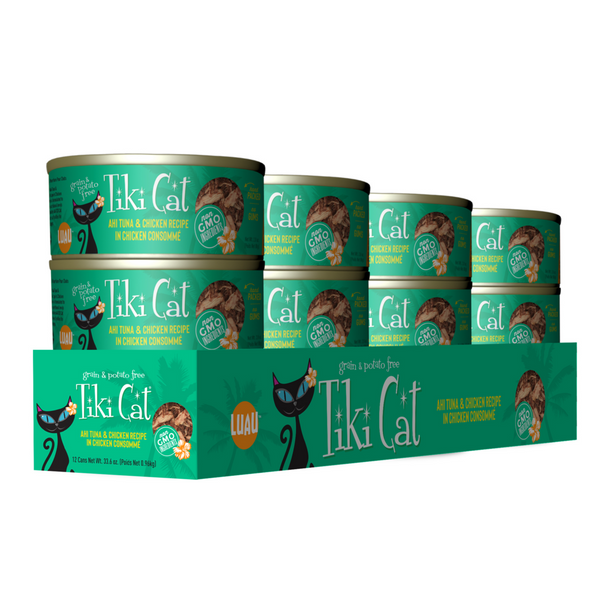 Tiki Cat Hookena Luau Grain Free Ahi Tuna And Chicken In Chicken Consomme Canned Cat Food
