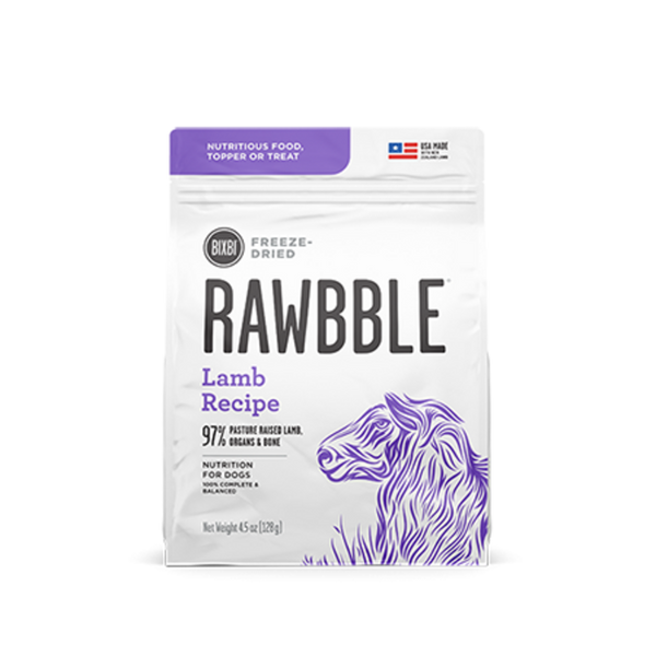 Bixbi Rawbble Freeze Dried  Lamb Dog Food