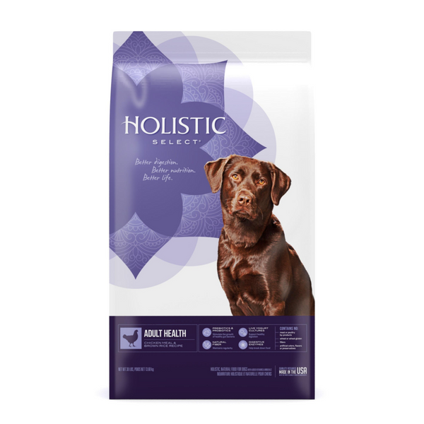 Holistic Select Natural Adult Health Chicken Meal and Brown Rice Recipe Dry Dog Food