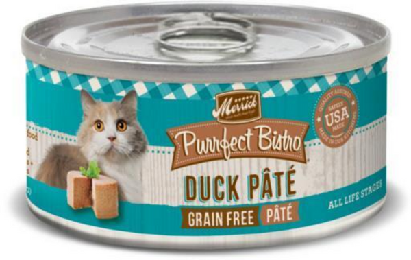 Merrick Purrfect Bistro Grain Free Duck Pate Adult Wet Cat Food