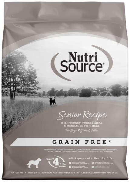 NutriSource Grain Free Senior Recipe Dry Dog Food