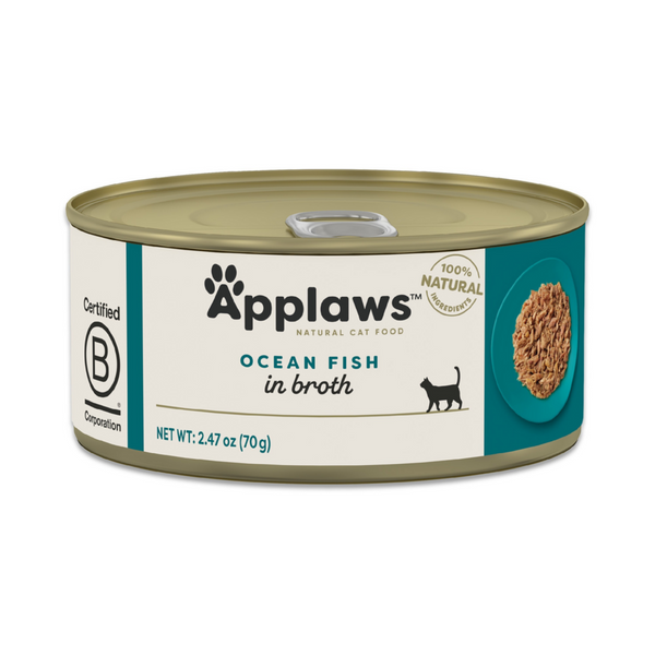 Applaws Natural Ocean Fish in Broth Can Cat Food