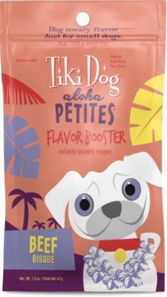 Tiki Dog Aloha Petites Flavor Booster Bisque Toppers Beef