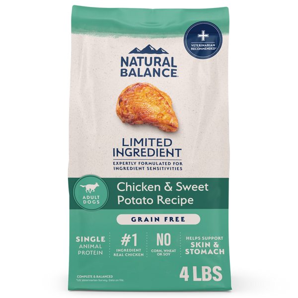 Natural Balance Limited Ingredient Grain Free Dry Dog Food, Chicken & Sweet Potato Recipe