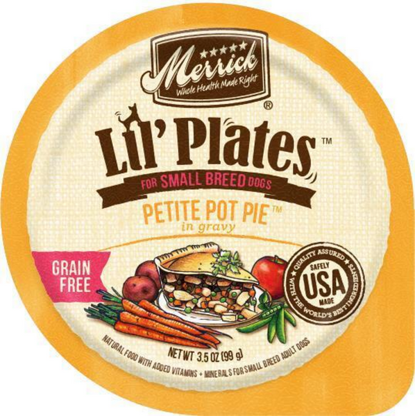 Merrick Lil' Plates Grain Free Petite Pot Pie Small Breed Adult Wet Dog Food