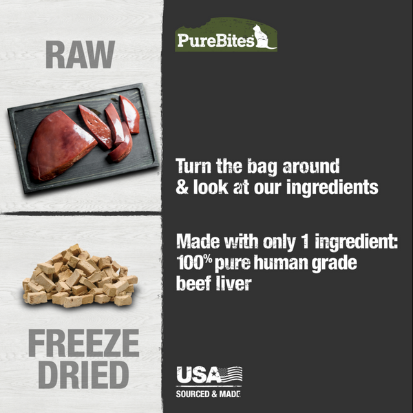 PureBites Freeze Dried Beef Liver Cat Treats